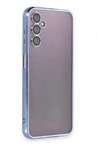 Samsung Galaxy A14 4G Kılıf Lensli Silikon - Açık Mavi
