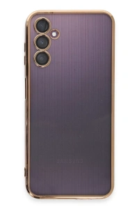 Samsung Galaxy A14 4G Kılıf Lensli Silikon - Gold