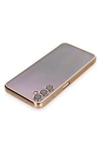 Samsung Galaxy A14 4G Kılıf Lensli Silikon - Gold