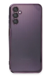 Samsung Galaxy A14 4G Kılıf Lensli Silikon - Mor