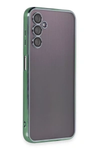 Samsung Galaxy A14 4G Kılıf Lensli Silikon - Yeşil