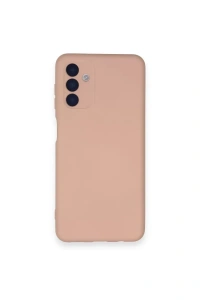 Samsung Galaxy A14 4G Kılıf Nano içi Kadife Silikon - Pudra