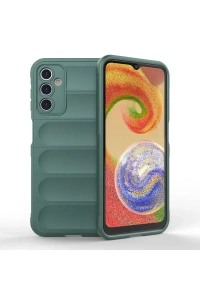 Samsung Galaxy A14 4G Kılıf Optimum Silikon - Koyu Yeşil