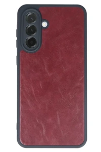 Samsung Galaxy A15 4G Kılıf Aras Deri Kapak - Bordo
