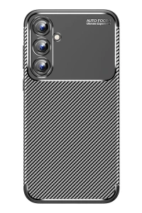 Samsung Galaxy A15 4G Kılıf Auto Focus Karbon Kapak - Siyah