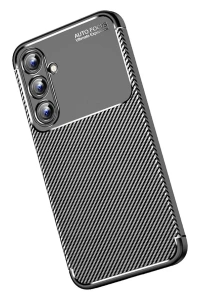 Samsung Galaxy A15 4G Kılıf Auto Focus Karbon Kapak - Siyah