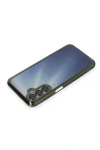 Samsung Galaxy A15 4G Kılıf Lensli Silikon - Yeşil