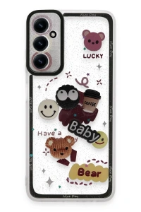 Samsung Galaxy A15 4G Kılıf Sweet Desenli Silikon Kapak - Sarı