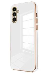 Samsung Galaxy A15 4G Kılıf Volet Silikon - Beyaz