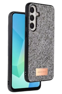 Samsung Galaxy A16 5G Bright Simli Kapak - Gümüş