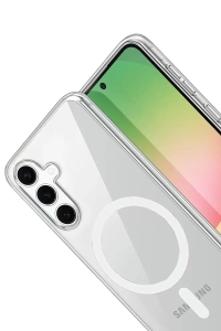 Samsung Galaxy A16 5G Combo Sert Şeffaf Magsafe Kapak - Şeffaf