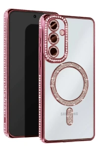 Samsung Galaxy A16 5G Joke Simli Magneticsafe Kılıf - Pembe