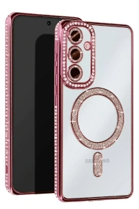 Samsung Galaxy A16 5G Joke Simli Magneticsafe Kılıf - Pembe