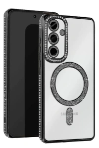 Samsung Galaxy A16 5G Joke Simli Magneticsafe Kılıf - Siyah