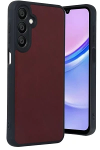 Samsung Galaxy A16 5G Kılıf Aras Deri Kapak - Bordo