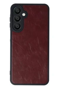 Samsung Galaxy A16 5G Kılıf Aras Deri Kapak - Bordo