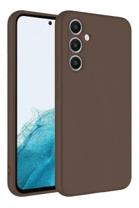 Samsung Galaxy A16 5G Kılıf First Silikon - Kahverengi