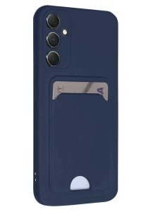 Samsung Galaxy A16 5G Kılıf Kelvin Kartvizitli Silikon - Lacivert