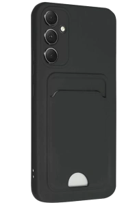 Samsung Galaxy A16 5G Kılıf Kelvin Kartvizitli Silikon - Siyah