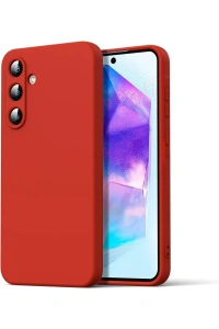 Samsung Galaxy A16 5G Kılıf Nano içi Kadife Silikon - Kırmızı