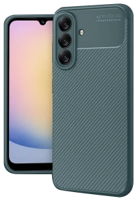 Samsung Galaxy A17 5G Auto Focus Karbon Kapak - Koyu Yeşil