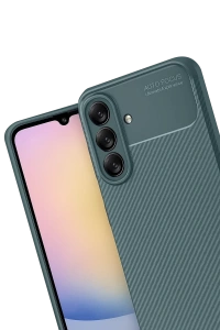 Samsung Galaxy A17 5G Auto Focus Karbon Kapak - Koyu Yeşil