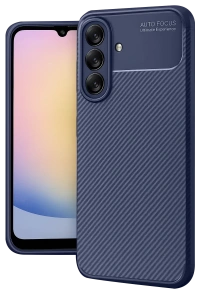 Samsung Galaxy A17 5G Auto Focus Karbon Kapak - Lacivert