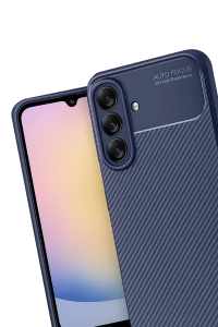 Samsung Galaxy A17 5G Auto Focus Karbon Kapak - Lacivert