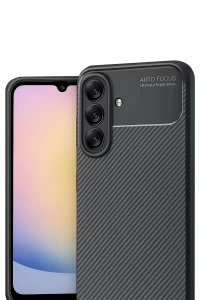 Samsung Galaxy A17 5G Auto Focus Karbon Kapak - Siyah