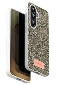 Samsung Galaxy A17 5G Bright Simli Kapak - Gold