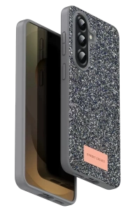 Samsung Galaxy A17 5G Bright Simli Kapak - Gümüş