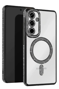 Samsung Galaxy A17 5G Joke Simli Magneticsafe Kılıf - Siyah