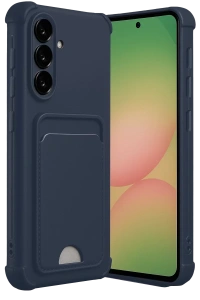 Samsung Galaxy A17 5G Kelvin Kartvizitli Silikon - Lacivert