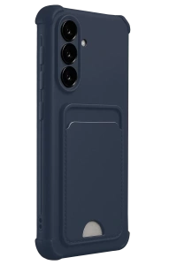Samsung Galaxy A17 5G Kelvin Kartvizitli Silikon - Lacivert
