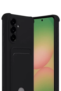 Samsung Galaxy A17 5G Kelvin Kartvizitli Silikon - Siyah