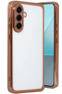Samsung Galaxy A17 5G Lensli Silikon - Çöl Titanyum