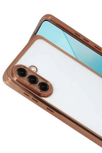 Samsung Galaxy A17 5G Lensli Silikon - Çöl Titanyum