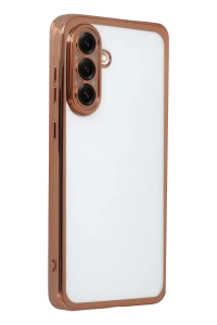 Samsung Galaxy A17 5G Lensli Silikon - Çöl Titanyum