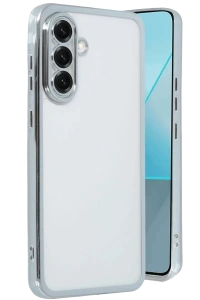 Samsung Galaxy A17 5G Lensli Silikon - Gümüş