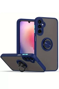 Samsung Galaxy A17 5G Montreal Yüzüklü Silikon Kapak - Lacivert
