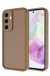 Samsung Galaxy A17 5G Viera Silikon - Kahverengi