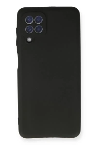 Samsung Galaxy A22 Kılıf First Silikon - Siyah