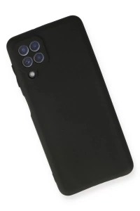 Samsung Galaxy A22 Kılıf First Silikon - Siyah
