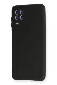 Samsung Galaxy A22 Kılıf First Silikon - Siyah