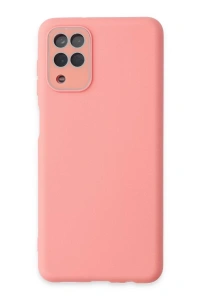 Samsung Galaxy A22 Kılıf Lansman Glass Kapak - Pembe