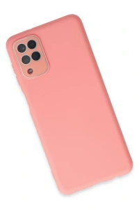 Samsung Galaxy A22 Kılıf Lansman Glass Kapak - Pembe