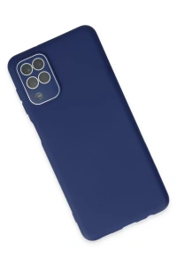 Samsung Galaxy A22 Kılıf Lansman Glass Kapak - Sky Blue