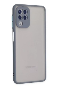 Samsung Galaxy A22 Kılıf Montreal Silikon Kapak - Gri