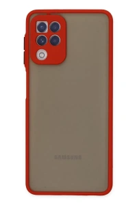 Samsung Galaxy A22 Kılıf Montreal Silikon Kapak - Kırmızı