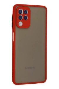 Samsung Galaxy A22 Kılıf Montreal Silikon Kapak - Kırmızı